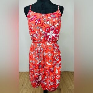 Old Navy Women’s Medium Floral Multi Colored Dress With Adjustable Thin Straps